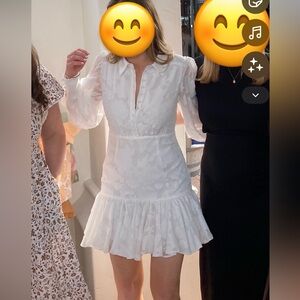 Bardot White Lace Mini Dress